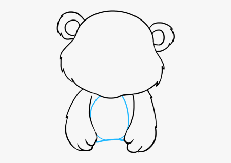 Медведь рисунок для детей легкий