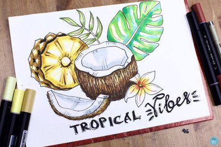 Сладости скетч маркерами для начинающих