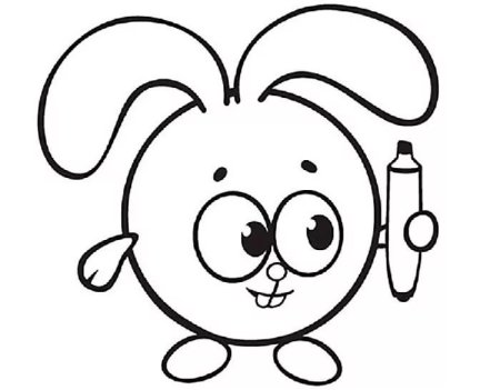 Цветы. Раскраска для малышей