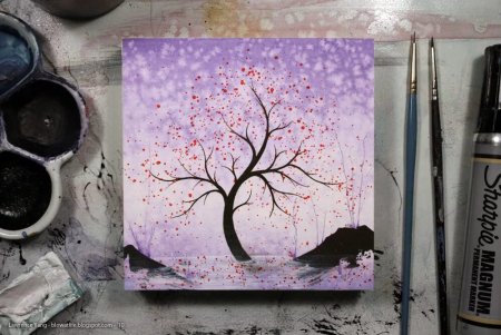 Рисование красками легко