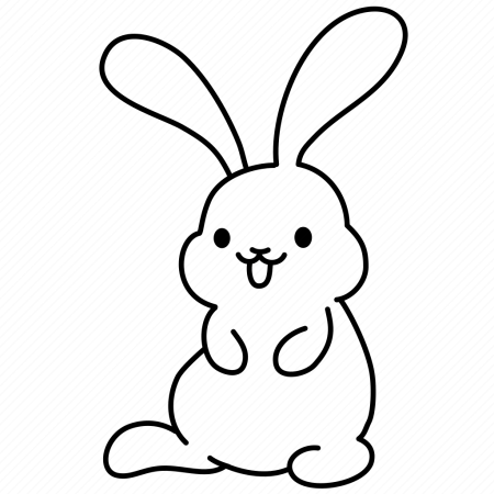 Рисунок зайчика легкий