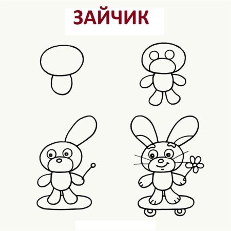 Пасхальный заяц рисунок