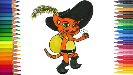 Кот в сапогах рисунок