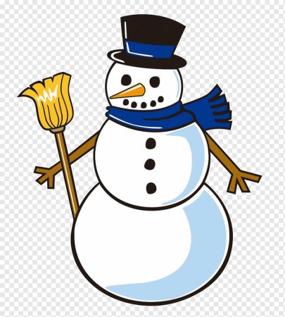 Нарисовать снеговика