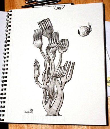 Рисунки для скетчбука черной ручкой