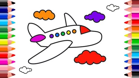 Самолет для рисования для детей