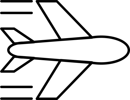 Самолет схематично