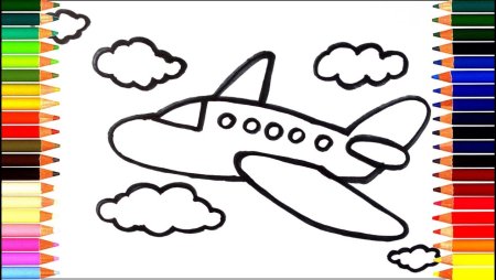 Лёгкие рисунки самолётов
