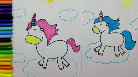 Рисование единорога для детей