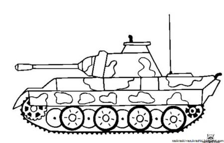 Раскраска танк кв 6