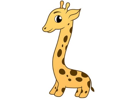 Рисование жирафа с детьми