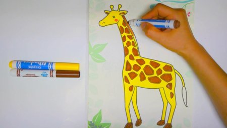 Пятнышки для жирафа рисование