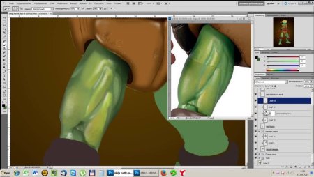 Девушка нарисованная на планшете