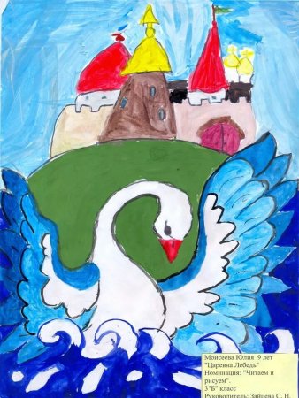 Сказка Пушкина о царе Салтане лебедь