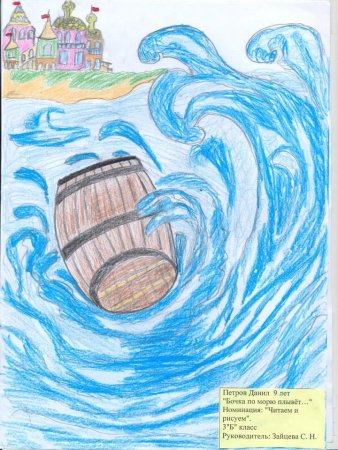 Царевна лебедь рисунок детский