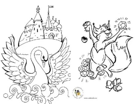 Нарисовать рисунок к сказке о царе Салтане