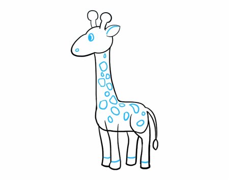 Рисование жирафа