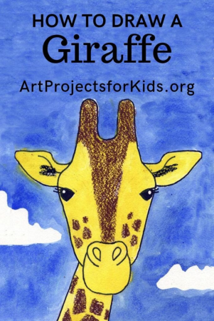 Шаблон жирафа для аппликации