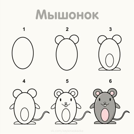 Простые схемы для рисования для детей
