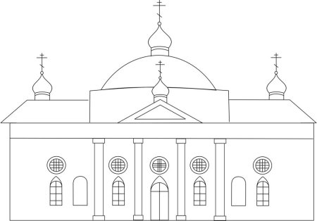 Церковь карандашом