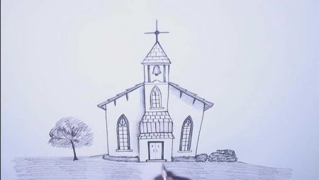 Церковь для срисовки