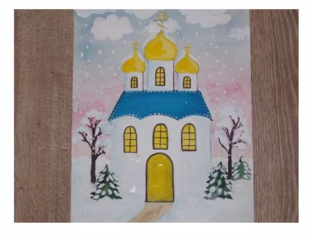 На рисование Церковь детьми