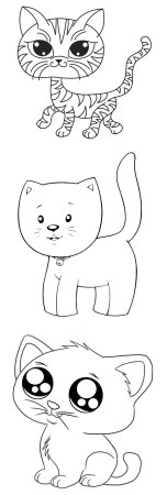 Котята для срисовки