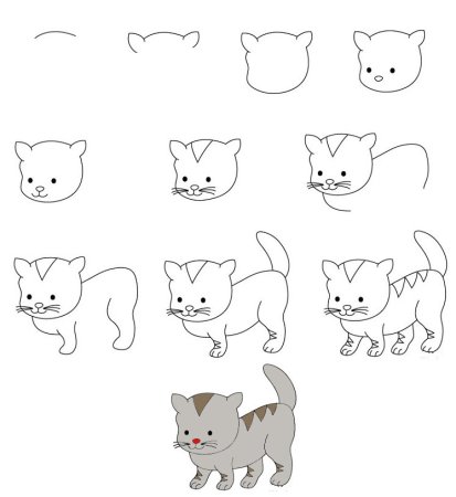 Котики для рисования