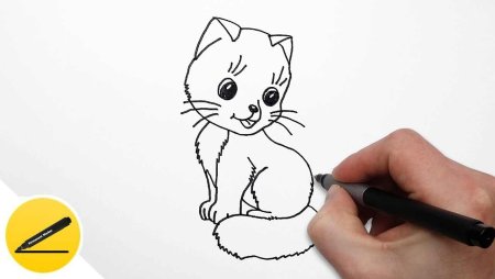 Котенок для рисования