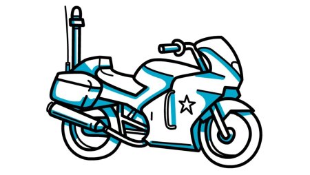 Мотоцикл детский рисунок