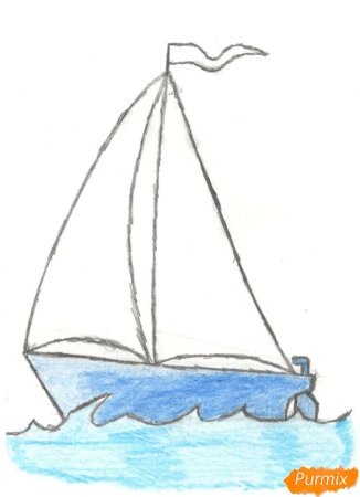 Рисование кораблик