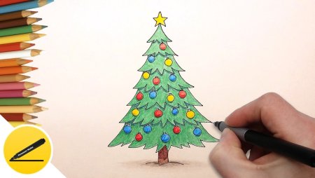 Новогодняя елка рисунок
