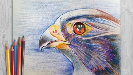 Рисунок цветными карандашами легкий