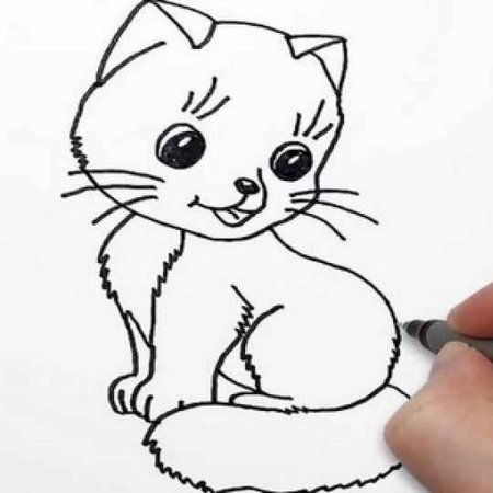 Кошка рисунок