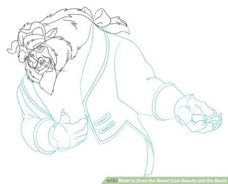 Красавица и чудовище раскраска Гастон