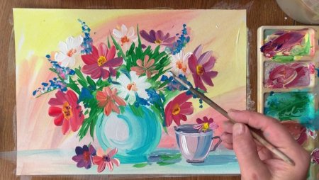 Рисунки красками
