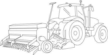 Раскраска комбайн Енисей-1200