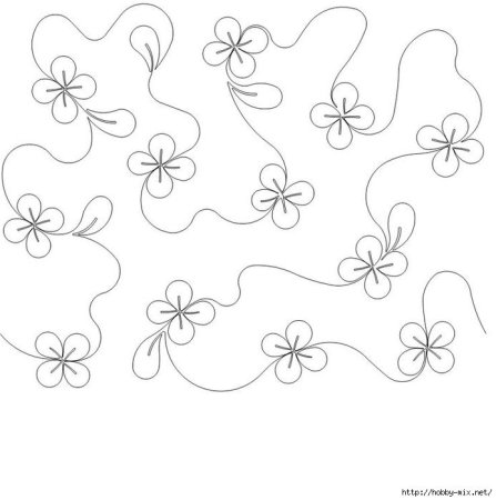 Схемы машинной Стежки для квилтинга