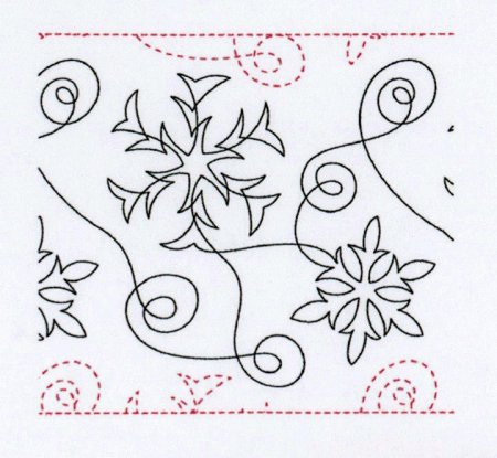 Схемы машинной Стежки для квилтинга