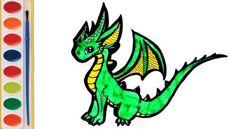 Дракон детский рисунок