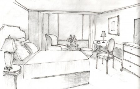 Спальня раскраска