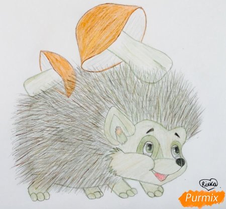 Ежик карандашом