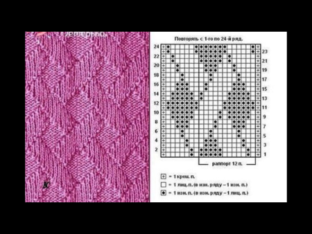 Простые вязки спицами схемы