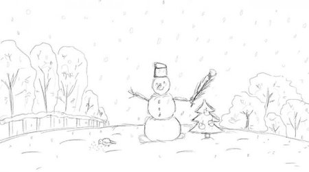 Дед Мороз раскраска