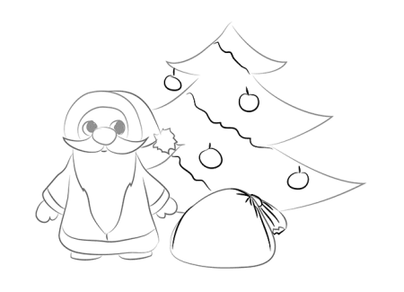 Рисование снеговика