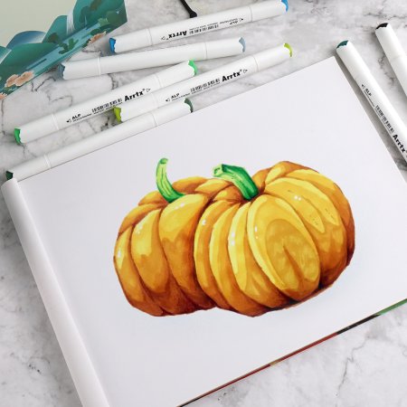 Рисунки спиртовыми маркерами