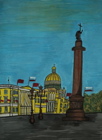 Петербург рисунки детей