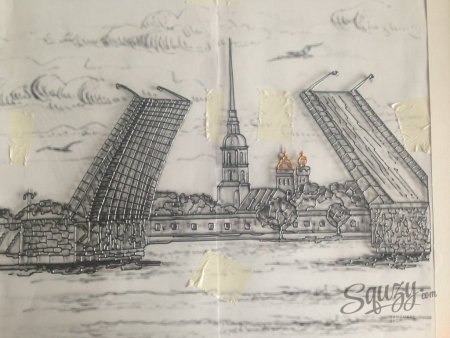 Зарисовки Санкт-Петербурга в карандаше