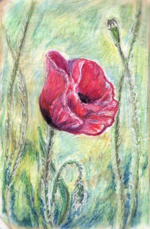 Рисование масляной пастелью