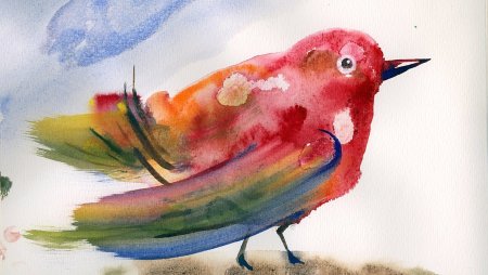 Дети акварель